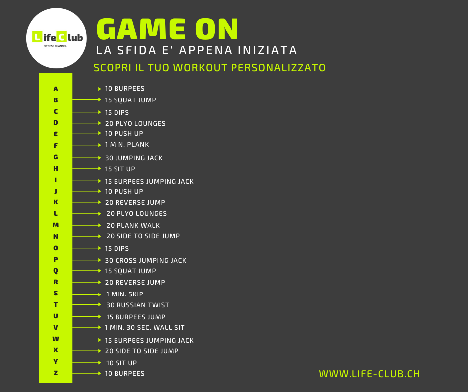 GameOn il primo fitness contest
